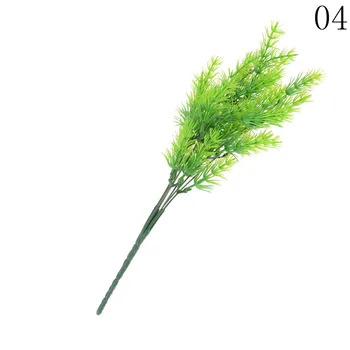 1PCS 4 Styles Artificial plants green grass plastic flower garden home wedding party home decor fake leaves