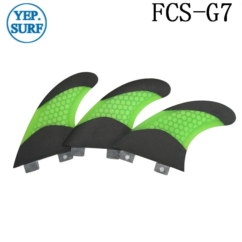 Белый fcs SUP FCS плавники G7 плавник к доске для серфинга двухцветная Кольцевая вспышка соты черный плавник из углеродного волокна G7 Quilhas плавник prancha де