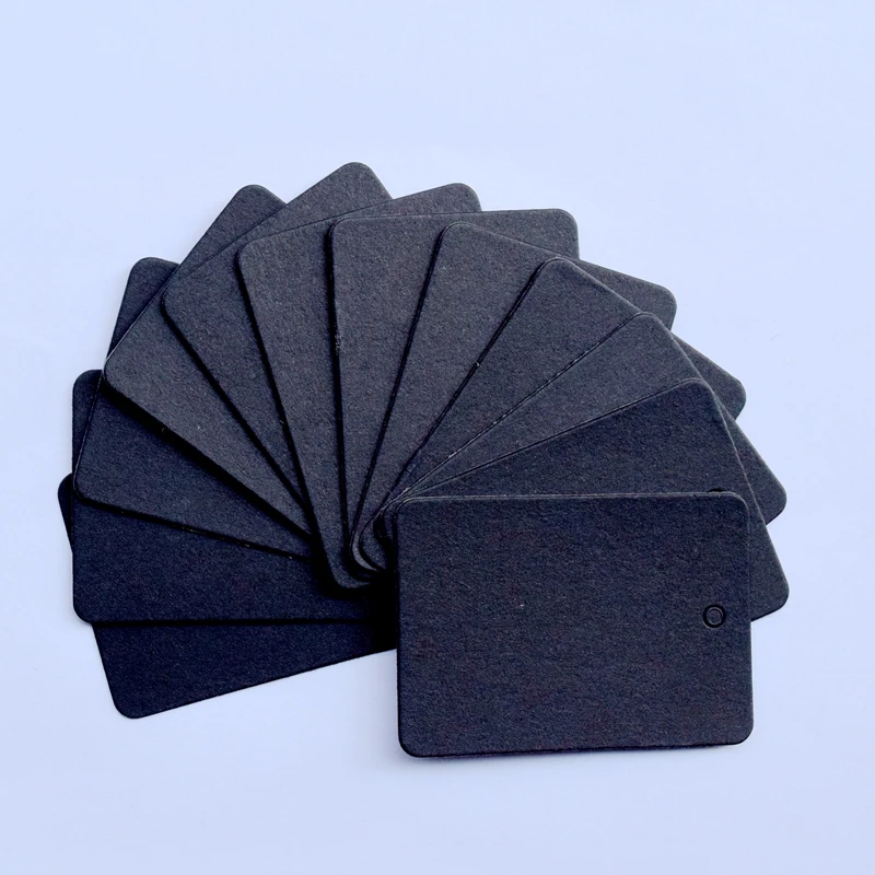 Черные карты из картона 200 шт. пустые ручной работы бумажные поделки скрапбукинг