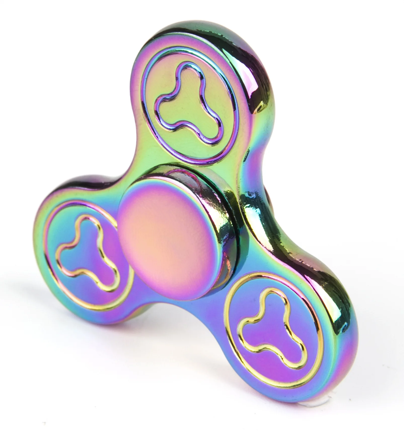 

Colorful  Hand Finger Spinner  Alloy Finger Colorful Spinner  Colorful Clover Plum Blossom