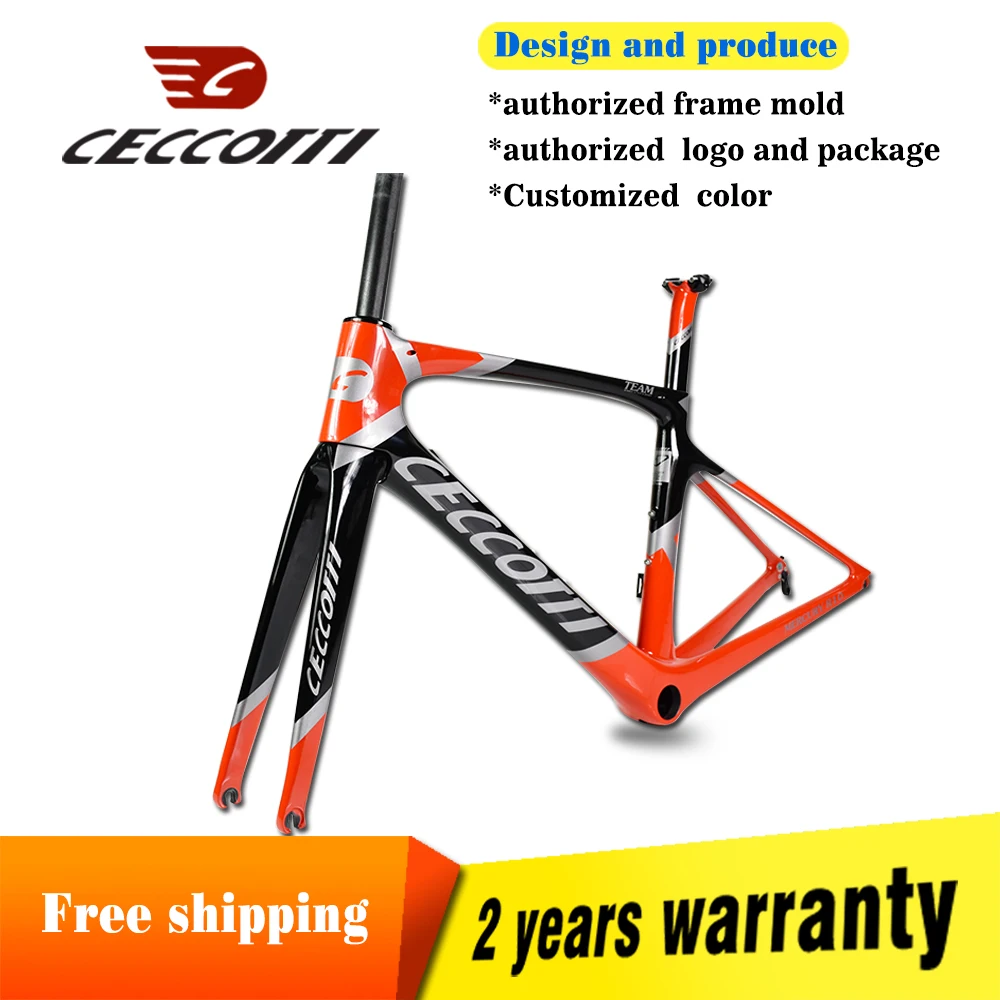 Clearance 2019 customized carbon road bike frame Di2 And Mechanical T1000 2 years‘ warrenty road bicycle frame hot selling 0