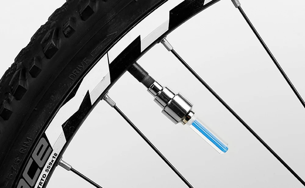 Flash Deal Waterproof LED Bicycle Light Tire Valve Bike Light Riding Sport Spoke Safety Warning Light Outdoor Wheel Light bike Accessories 12