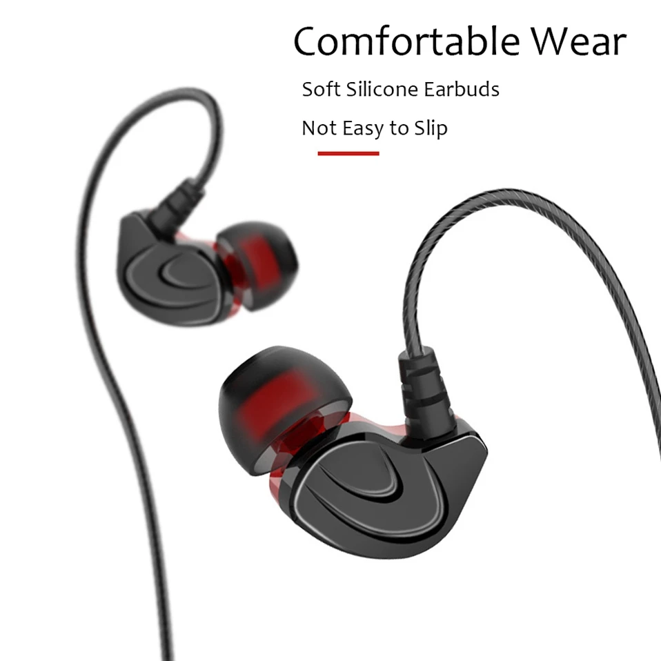 Wired In-Ear Earphone Jack 3.5mm Sports Stereo Headphones for Phone Computer MP3 Deep Bass Earbuds Earphones Gaming Headset      (10)