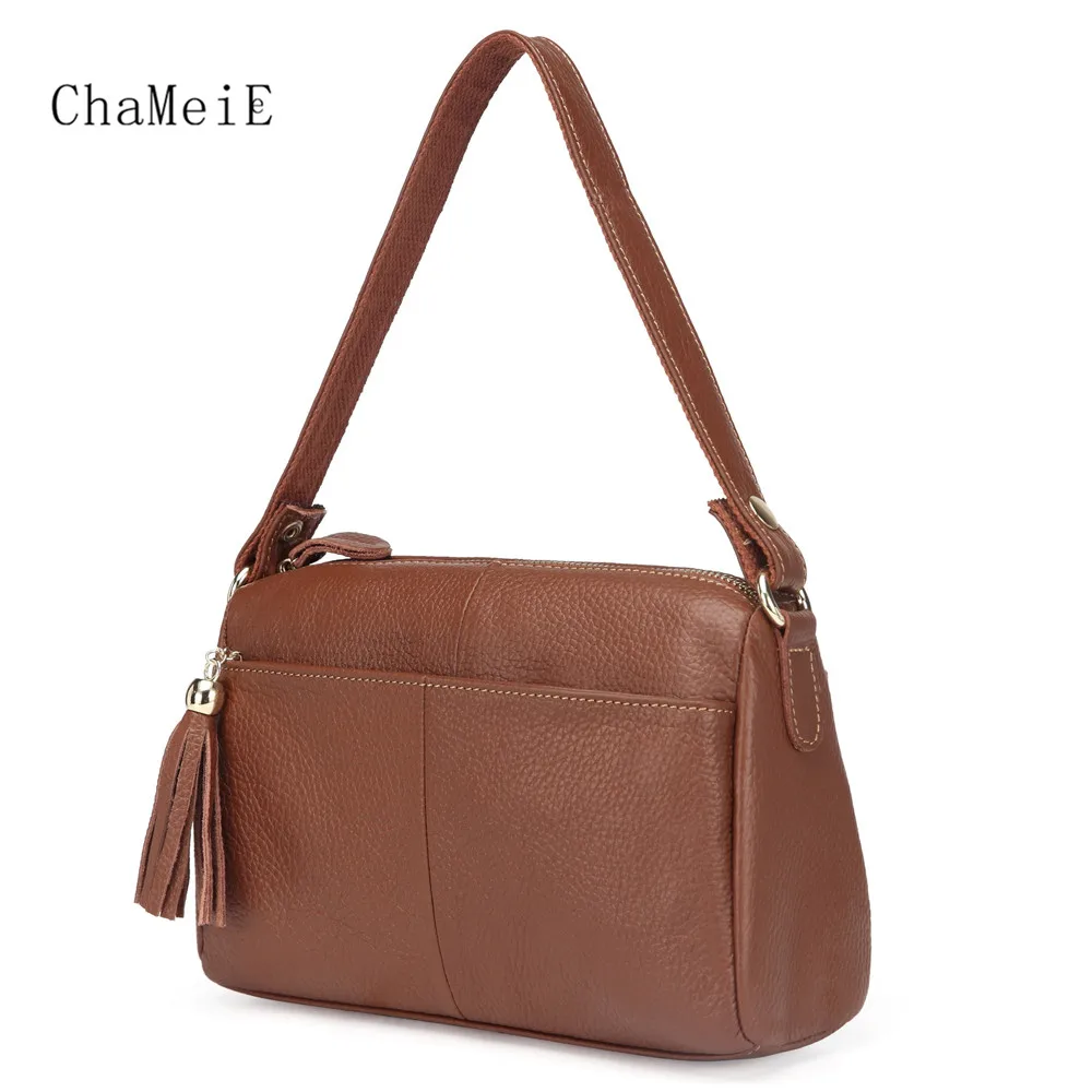 Vintage Style Luxury Women Saddle Genuine Leather Crossbody Bag Zipper Tassel Lady Brand Messenger Bag Vintage Style Luxury Women Saddle Genuine Leather Crossbody Bag Zipper Tassel Lady Brand Messenger Bag