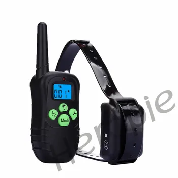 

Hot Sale Shock Control Dog Training Collar with blue LED Backlight Rechargeable LCD Remote Free Shipping