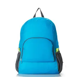 Новый путешествия рюкзаки портативный молния Твердые нейлоновый рюкзак ежедневные поездки для женщин сумки на плечо складная сумка