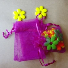 20x30 см 500 шт./лот Рождество мешки из органзы красная роза drawstring сумка для еды/Ювелирные изделия/конфеты /Ср мешочек маленький мешки для упаковки