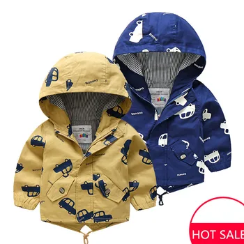 

Boys Jackets Winter 2020 Autumn Fashion Trend Kids Tops Baby Cars Pattern Long Sleeve Casua Hooded Coat For Boy 2-10Years Old