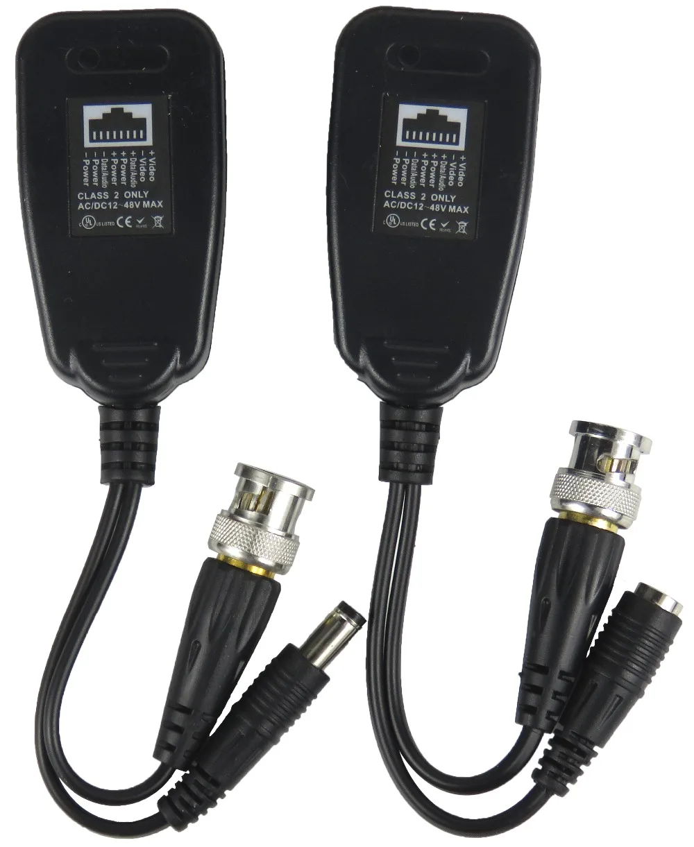 STARAUDIO 4 пары CCTV Coax BNC Video Power Audio Balun Transceiver RJ 45 до CAT5e 6 защитных стандартов|audio video|balun