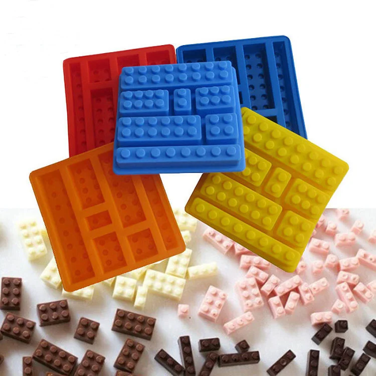 

DIY Lego Toy Brick Shape Silicone Fondant Chocolate Mold Ice Cube Mould Cake kitchen Cake Tools IT001