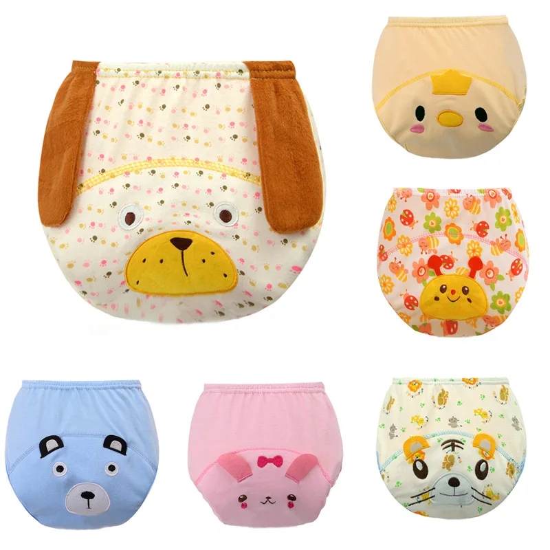 5PCS Reusable Baby Diapers Cloth Diaper Covers Breathable Nappies Baby