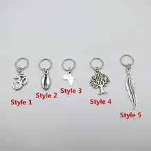 5 шт./упак. серебро разных 5 видов стилей подвески, подвязанные лентой, с объемной волной, дредлоки, для увеличения объема, бусины зажимы манжеты, ювелирные изделия, кольца, дредлоки, для увеличения объема, аксессуары