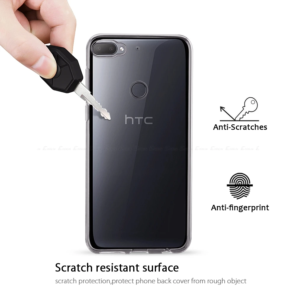 Ультратонкий Прозрачный мягкий защитный чехол из ТПУ для HTC Desire 20 Pro 19s 19 12 12s Plus 10 Evo