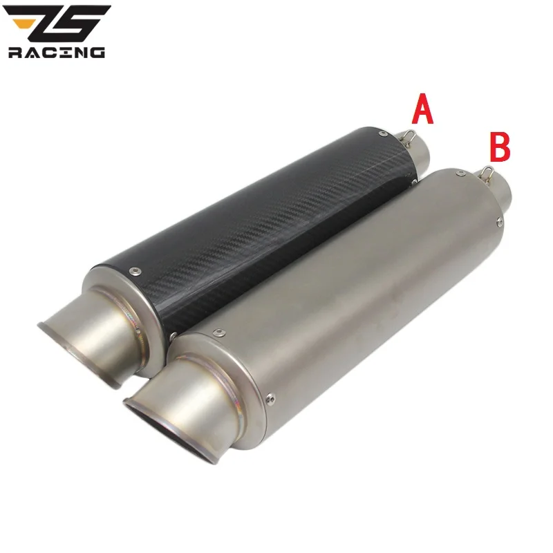 

ZS Racing 51mm Motorcycle Exhaust Pipe Scooter Modified SC Exhaust Muffler Pipe For KAWASAKI HONDA BMW KTM