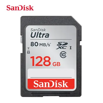 

SANDISK SD Card 16G U1 32GB SDHC 64GB 128GB SDXC Class 10 Memory Card For 1080p full-HD 3D 4K video DSLR Camera HD camcorder