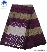 BEAUTIFICAL lace fabrics 2019 nigeria embroidered mesh net lace fabric quality african evening woman dress fabrics ML4N694 BEAUTIFICAL lace fabrics 2019 nigeria embroidered mesh net lace fabric quality african evening woman dress fabrics ML4N694