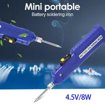 

4.5V 8W Battery Powered Electric Soldering Iron Welding Solder Heat Mini portable Battery Soldering Iron