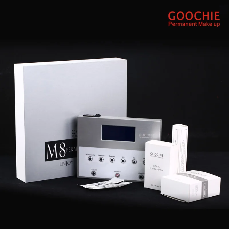 15 шт 1R Goochie m8 Перманентный макияж компактная игла 1RL Для Goochie PMU M8-III ручка для M8-4th, ЭО-стерилизация