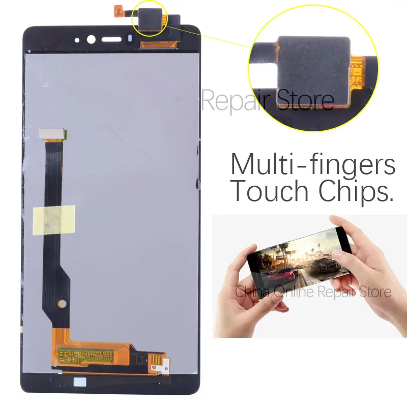 Продажа Дисплей для XIAOMI Mi4C LCD в сборе с тачскрином на рамке Оригинал 5.0 черный