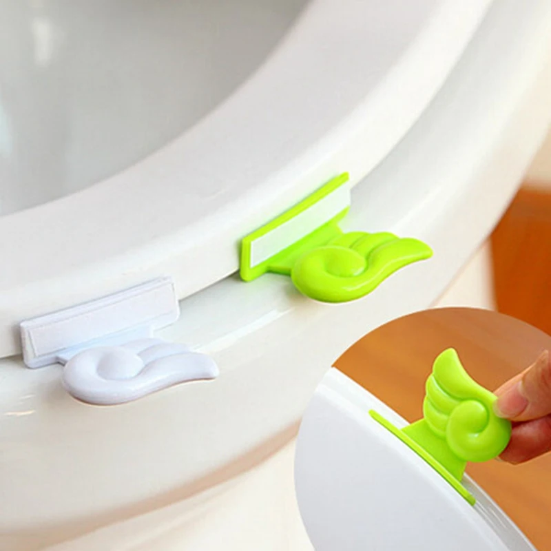 1pc Bath Seat Toilet Cover Lifting Device Bathroom Clamshell Lid Lifter Manual CoverToilet Seat