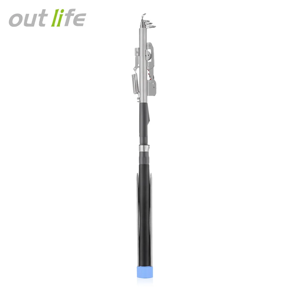 

Outlife Upgraded Version Automatic Fishing Rod Sensitive Telescopic Fish Pole 2.1m 2.4m 2.7m Sea River Lake Stainless Steel Rods