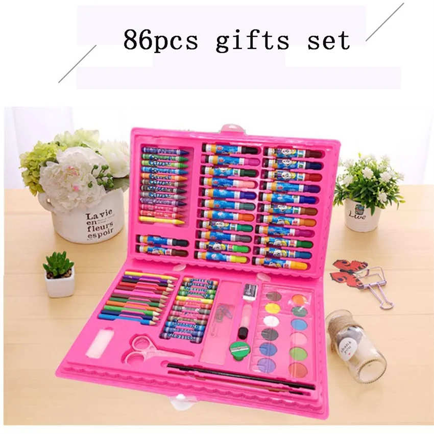 	Drawing Coloring Watercolor Pen Crayon Coloured Pencils Oil paintings Suit Stationery Set Children's art supplies