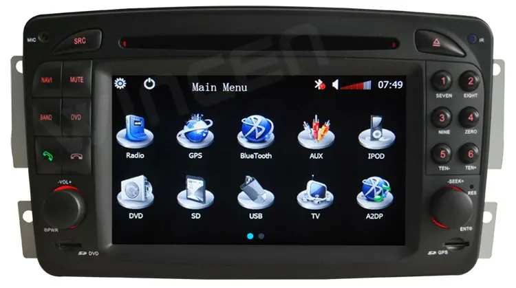 Cheap 6.2" Car DVD Player for BENZ SL R230 (2001-2004.6) with 3D Menu multi-languages onboard computer Free Shipping Free  Map 2
