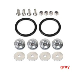 Versatile Quick Release Fasteners for Bumpers and Trunk Lids (Gray)