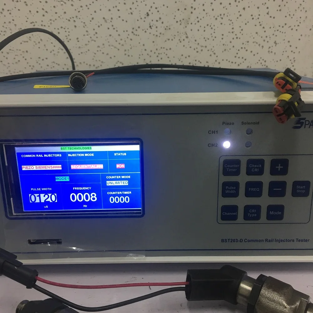 Новые исследования 2 канала тестирования вместе BST203-D пьезо и электромагнитного common rail Тестер