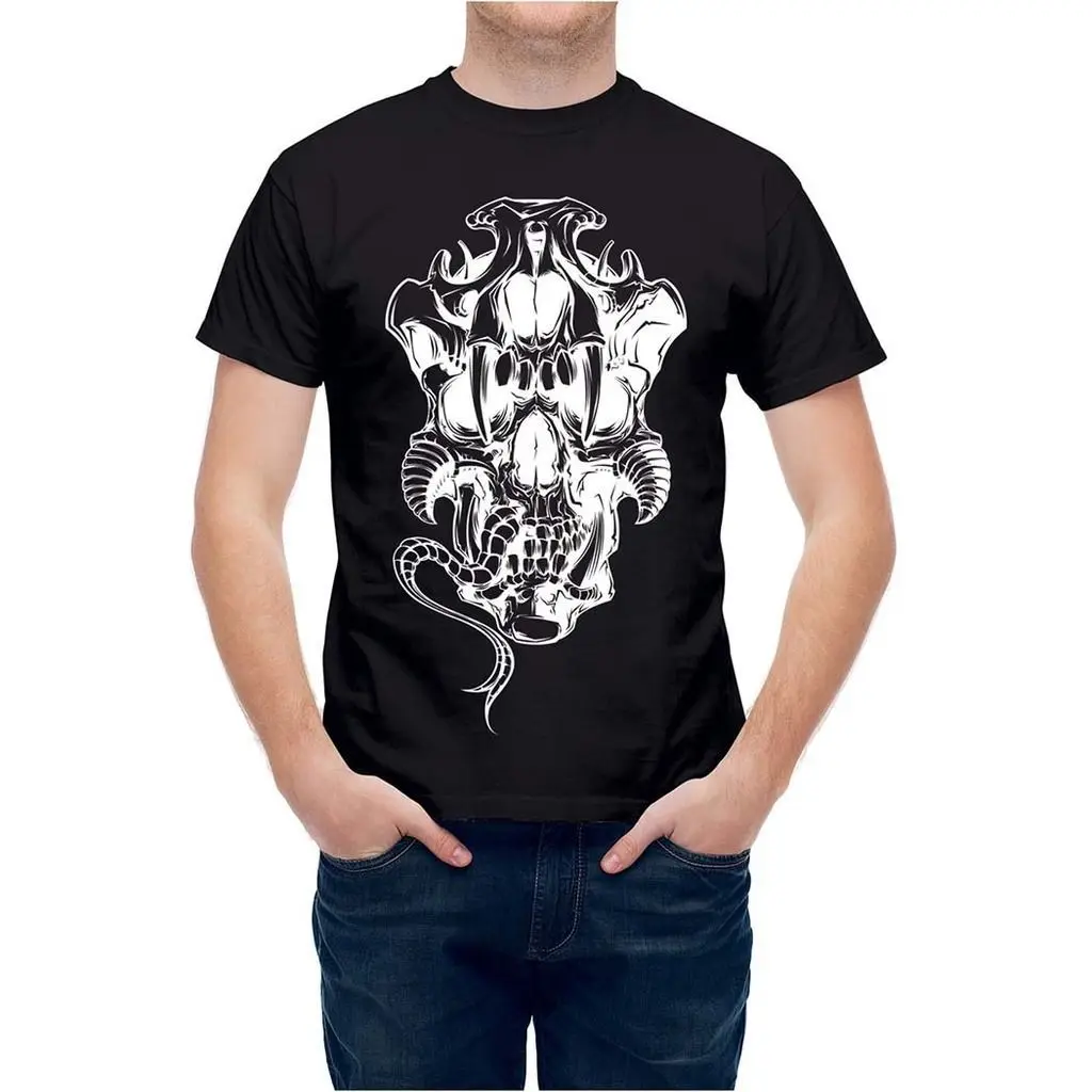 T shirt Scary Devil Skull 100 Cotton T Shirts Brand Clothing Tops Tees