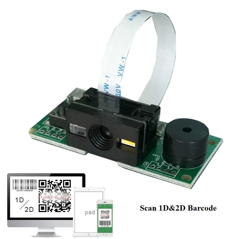 

1D / 2D Barcode Bar Code Scanner Module QR code PDF417 Data Matrix code Reader TTL3.3V USB 5V interface