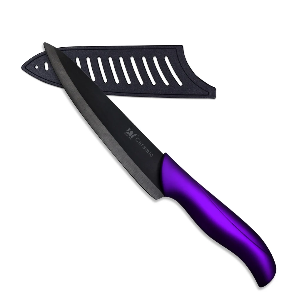 Hot Selling Ceramic Blade ABS TPR Handle Kitchen Ceramic Knife 7 Inch Chef Knife Best Professional