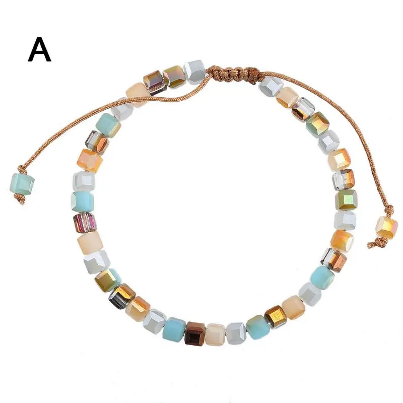 Популярный женский простой браслет в этническом стиле ручной работы, браслеты с кристаллами, подарочные серьги, новинка