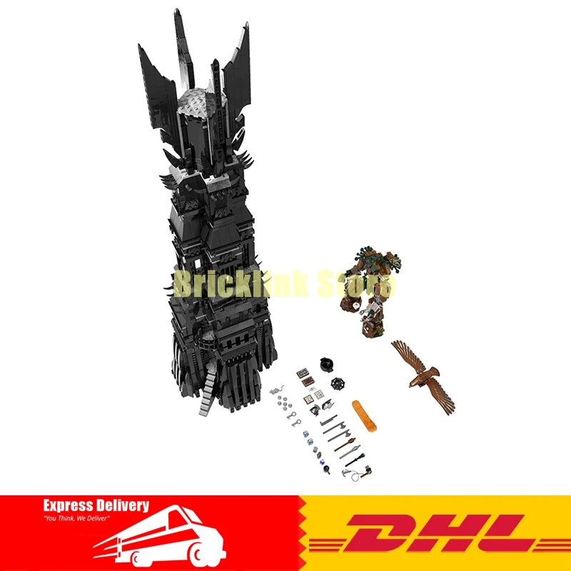 DHL 2018 New LEPIN 16010 2430Pcs Lord of the Rings The Tower of Orthanc Model Building Kits Blocks Bricks Toys Gift 10237