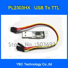 ; набор из 10 шт./лот USB к ttl PL2303HX Авто преобразователя постоянного тока конвертер адаптер 5В 3,3 Выход с Dupont кабель
