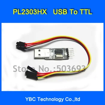 

Free Shipping 10pcs/lot USB To TTL PL2303HX Auto Converter Module Converter Adapter 5V 3.3V Output With Dupont Cable