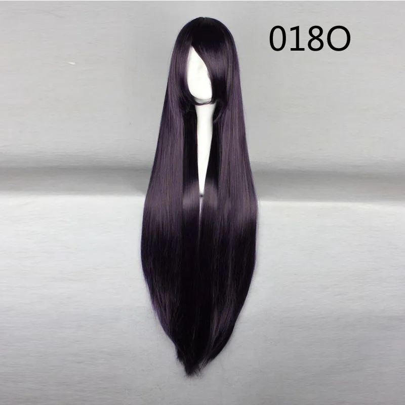 MCOSER 16 цветов синтетический 100 см длинные прямые волосы косплей парик Высокая температура волокна парик-018 - Цвет: P1B/613