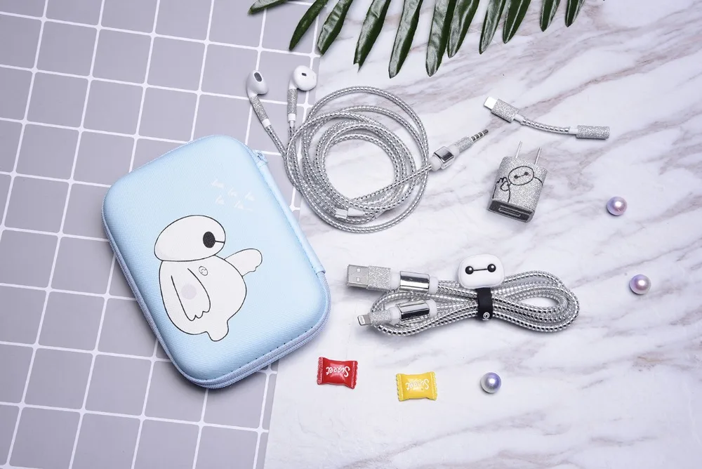 1,5 м милый мультяшный usb-кабель протектор для наушников с кабельным Стикеры для намотки спиральный usb-шнур с зарядным устройством для iphone 5 6 6s 7 8 плюс