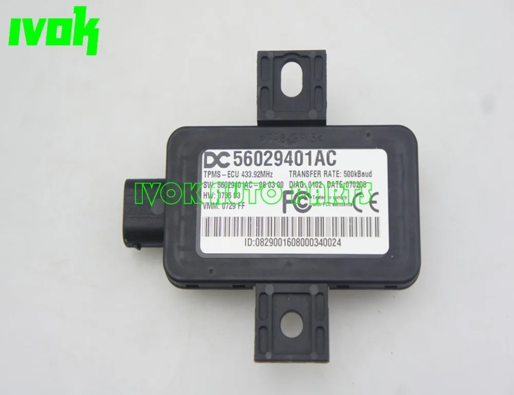 TPMS Suspension Module TPMS ECU for Chrysler 300 Dodge Challenger Durango 56029401AC 433.92MHz