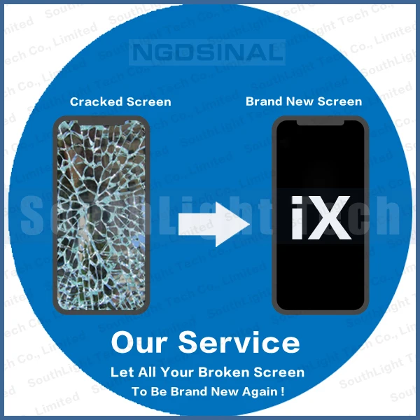 

Change Replace Glass For Original iPhone X XS Max XR 8 7 6 6S Plus LCD Screen Broken Glass LCD Refurbish Screen Repair service