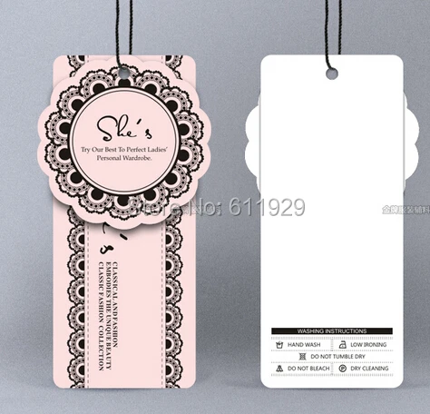 Customized Clothing Hang Tag Garment Paper Tags Cardboard Customized Clothing Hang Tag Garment Paper Tags Cardboard Wedding Dress