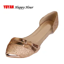 Новинка; модная женская летняя обувь на плоской подошве; повседневная обувь с острым носком; женская обувь на плоской подошве с металлическим дизайном; ZH2939