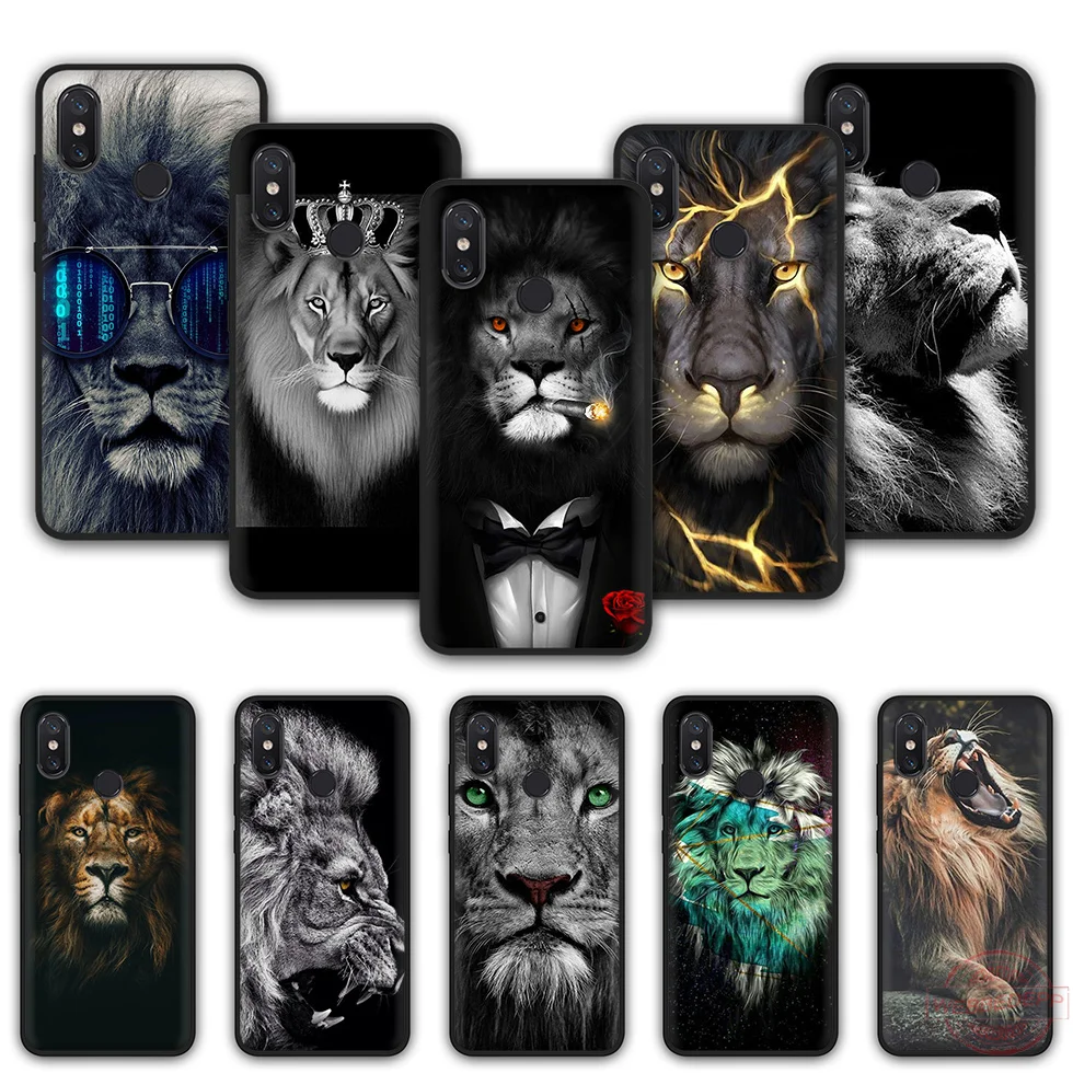 WEBBEDEPP Lion TPU Phone Case for Xiaomi Mi 6 8 A2 Lite A1 F1 9 MAX 3 SE |