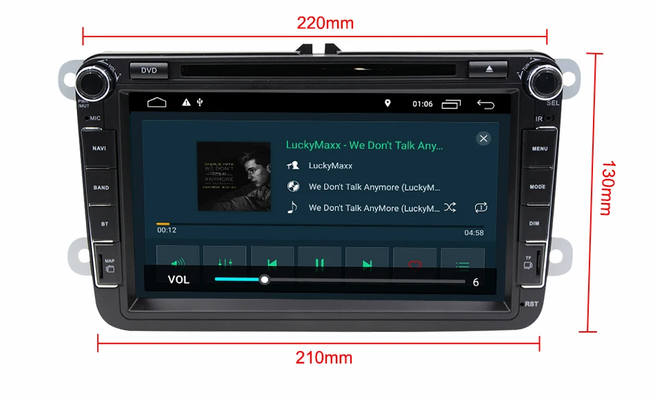 Excellent Eunavi TDA7851 2 Din Android 9 Car DVD for Volkswagen VW GOLF 5 6 POLO PASSAT SKODA CC JETTA TIGUAN TOURAN gps radio Multimedia 23