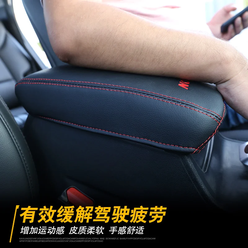 

Car Central armrest box 3D design Artificial Leather cover accessories For Hyundai Tucson 2015--2018 Car-Styling