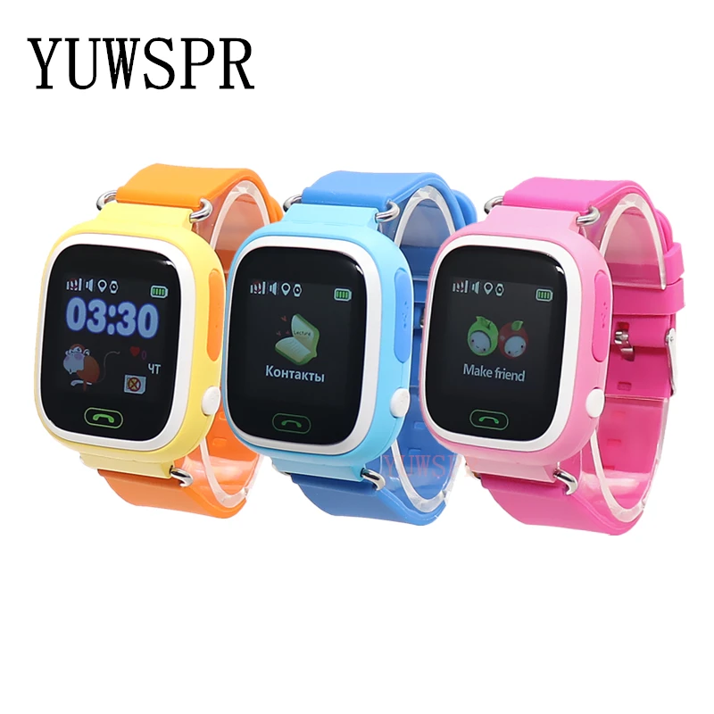 kids GPS Tracker watch GPS LBS location Anti-Lost SOS Call Finder Touch Screen Tracking Safe children Smart watch gift Q90 G72