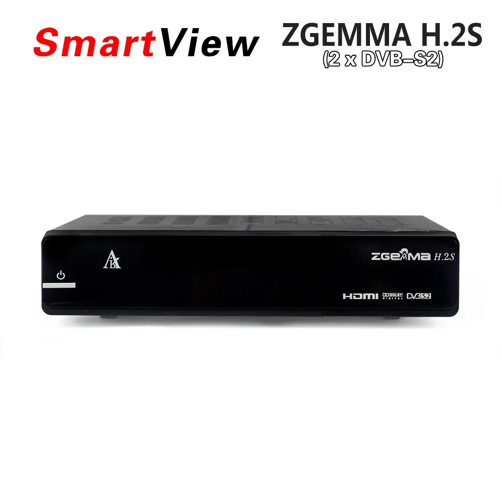 Original ZGEMMA H.2S Twin Tuner DVB-S2 + DVB-S2 Dual Core Satellite Receiver Enigma 2 linux OS 2000DMIPS CPU BCM7362 Set Top Box