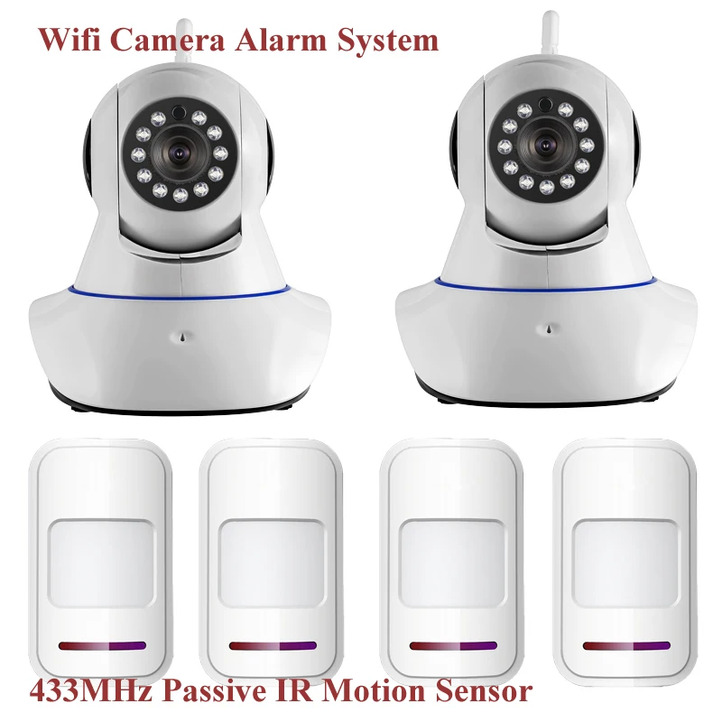 Wireless WiFi IR Cut IP Alarm Camera HD 1MP CMOS Security CCTV IP