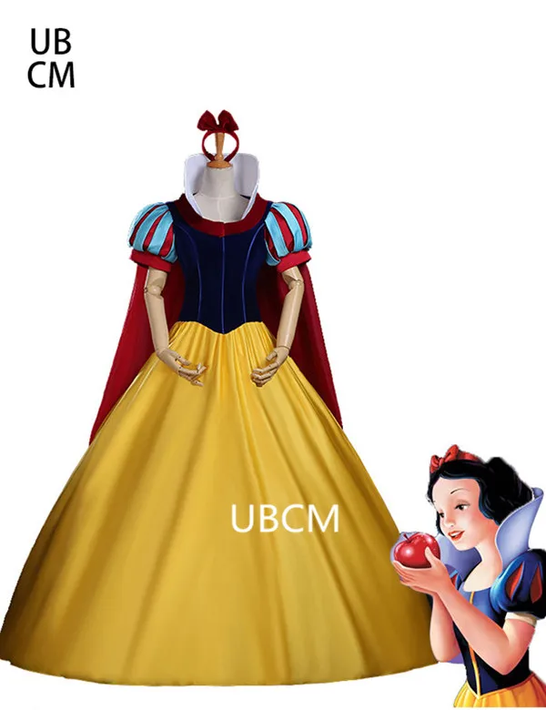 

Snow White Cosplay Dress Birthday Party Princess Dress Adult Size