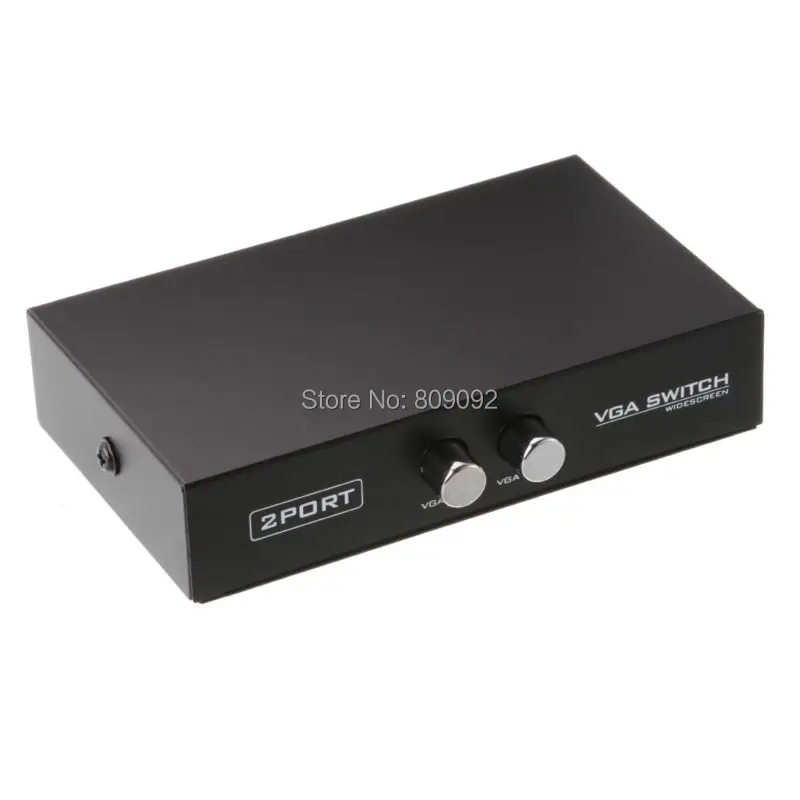 2 портовый переключатель VGA видео и аудио в 1 для ПК или монитора|vga switch|monitor switch boxvga
